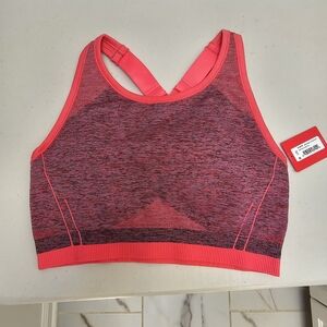 Spanx  Spacedye coral punch Seamless sculpt bra  NWT Sz L